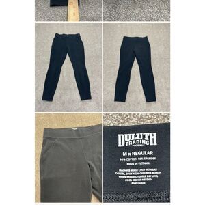 Duluth trading womens yoga pants sz medium reg 10” rise black leggings